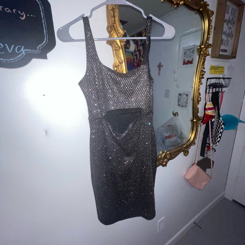 Black Sparkly Homecoming Dress
